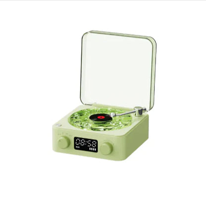 Retro Bluetooth Turntable Speaker with RGB Projection